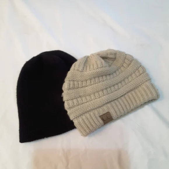 CC cap and one thick black beanie - Picture 1 of 3